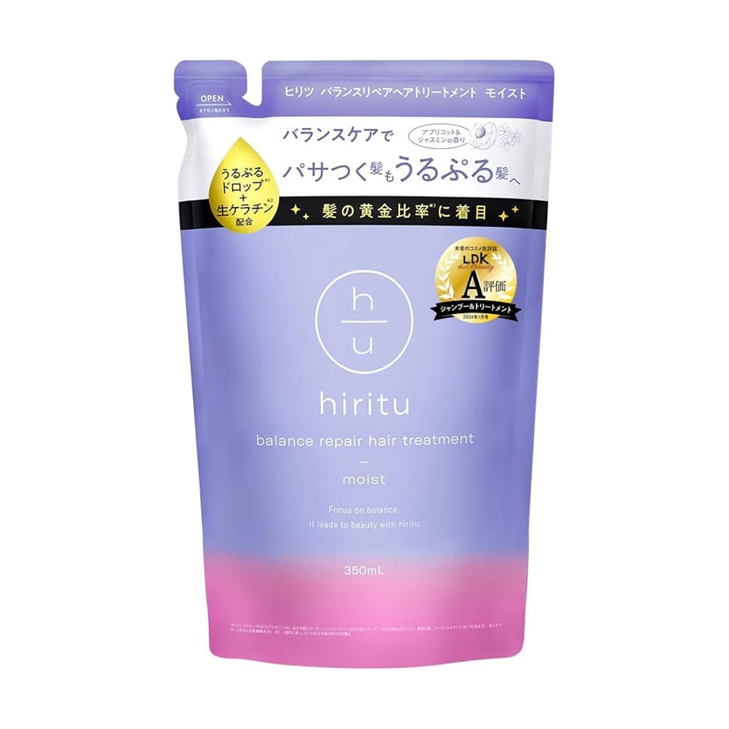 Відновлювальний кондиціонер для волосся hiritu Balance Repair Hair Treatment Moist, 350 мл (дойпак)